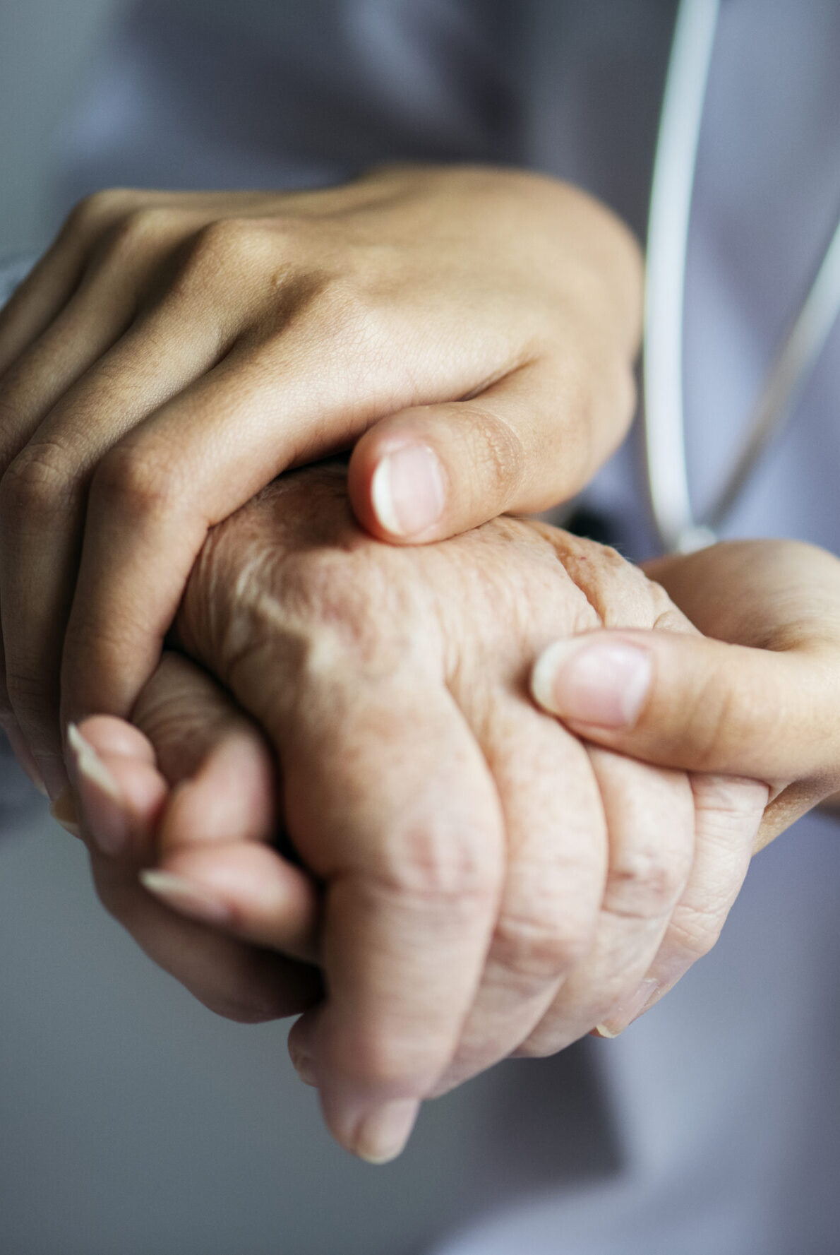 Closeup of a support hands